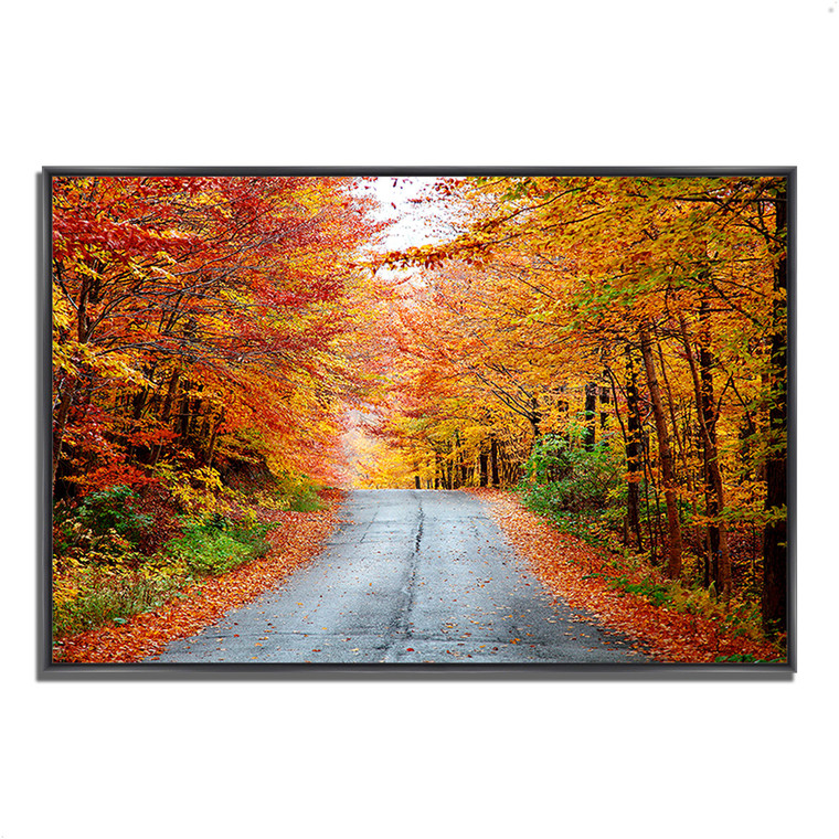 Autumn Afternoon 9 Black Wrapped Canvas Print Wall Art - 606114231523