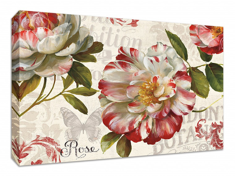 Spring Flair I Wrapped Canvas Print Wall Art - 606114164715