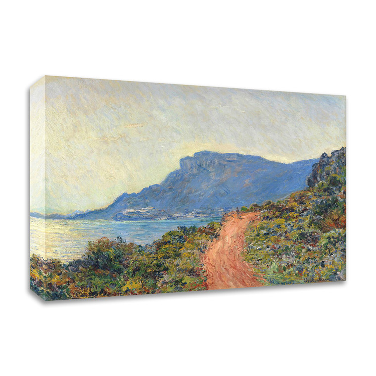 La Corniche Near Monaco, 1884 Wrapped Canvas Print Wall Art - 606114472384