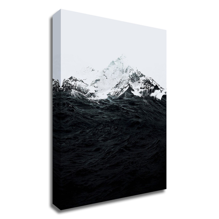 "Those Waves Were Like Mountains" Wrapped Canvas Print Wall Art - 606114505860