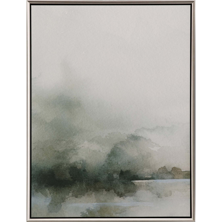 Heavy Fog I Canvas Silver Floater Frame Print Wall Art - 606114162650