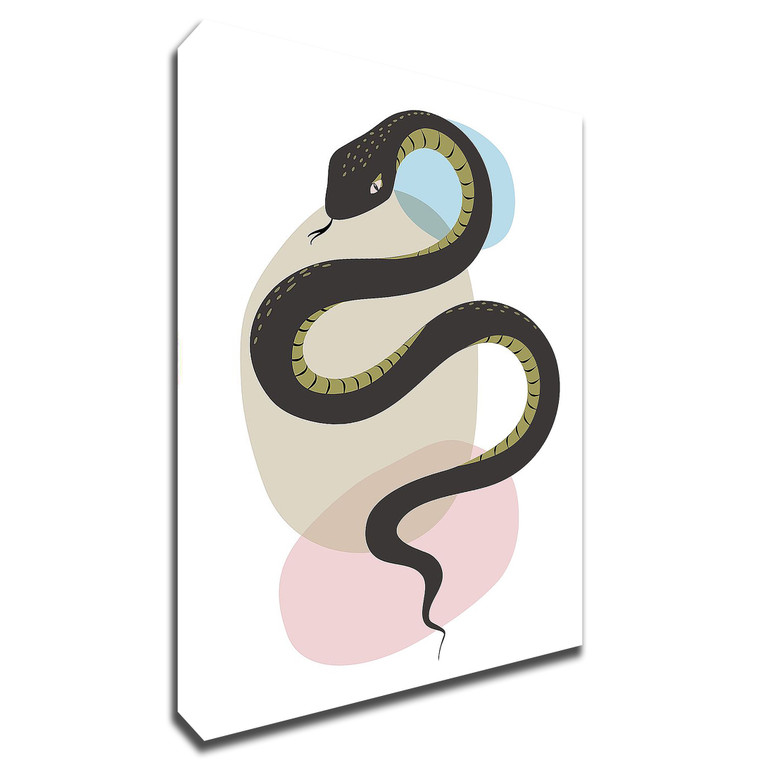 Snake Wrapped Canvas Print Wall Art - 606114566564
