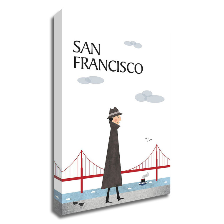San Francisco Wrapped Canvas Print Wall Art - 606114474357