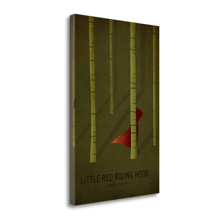 Little Red Riding Hood 2 Wrapped Canvas Print Wall Art - 606114315193