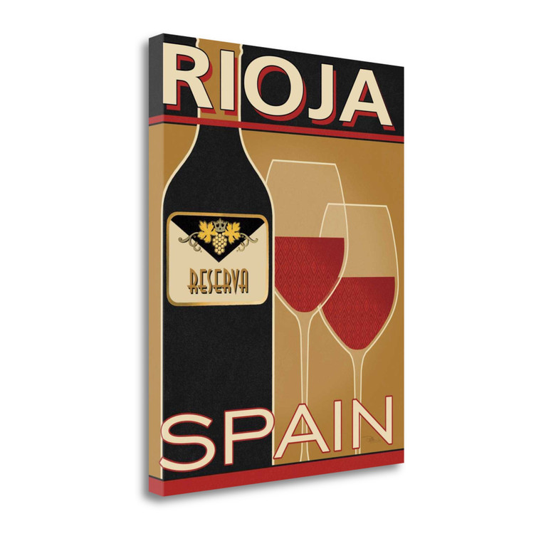 Rioja 1 Wrapped Canvas Print Living Room Wall Art - 606114425960
