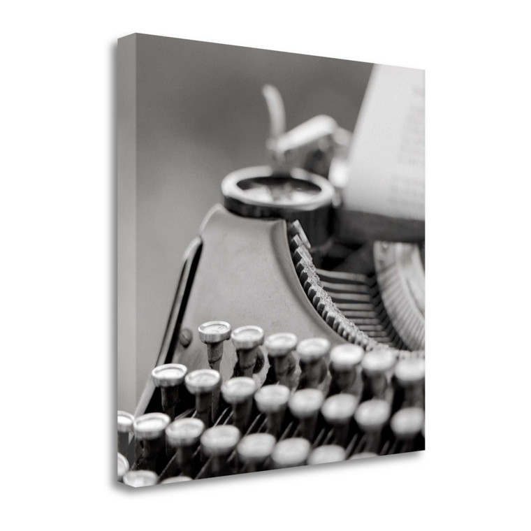 Retro Typewriter 2 Wrapped Canvas Print Living Room Wall Art - 606114290247