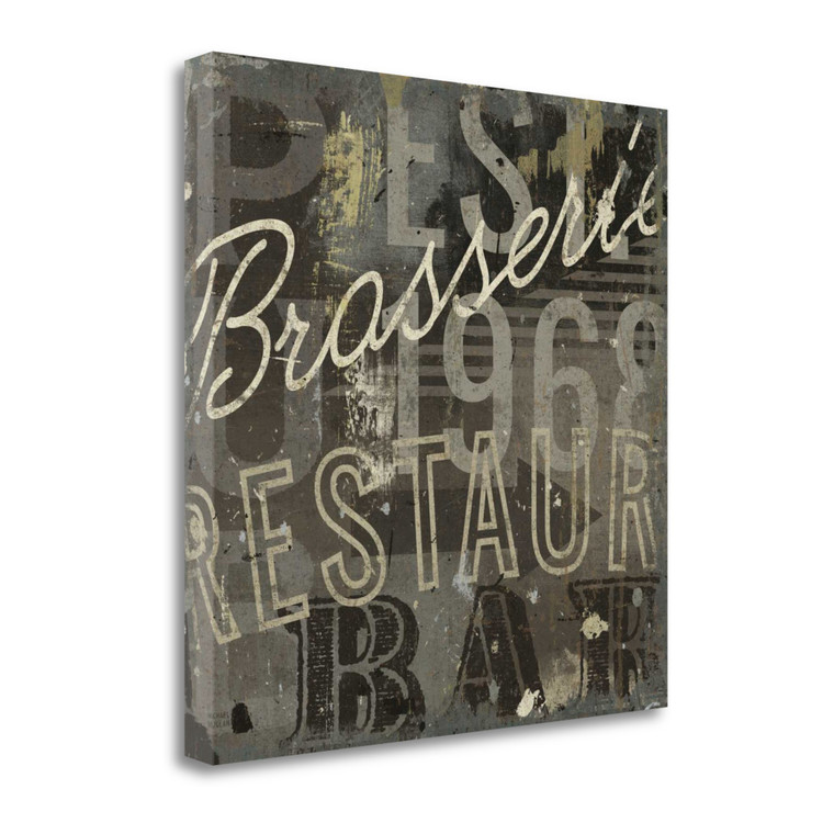 Restaurant Sign I Wrapped Canvas Print Living Room Wall Art - 606114440994