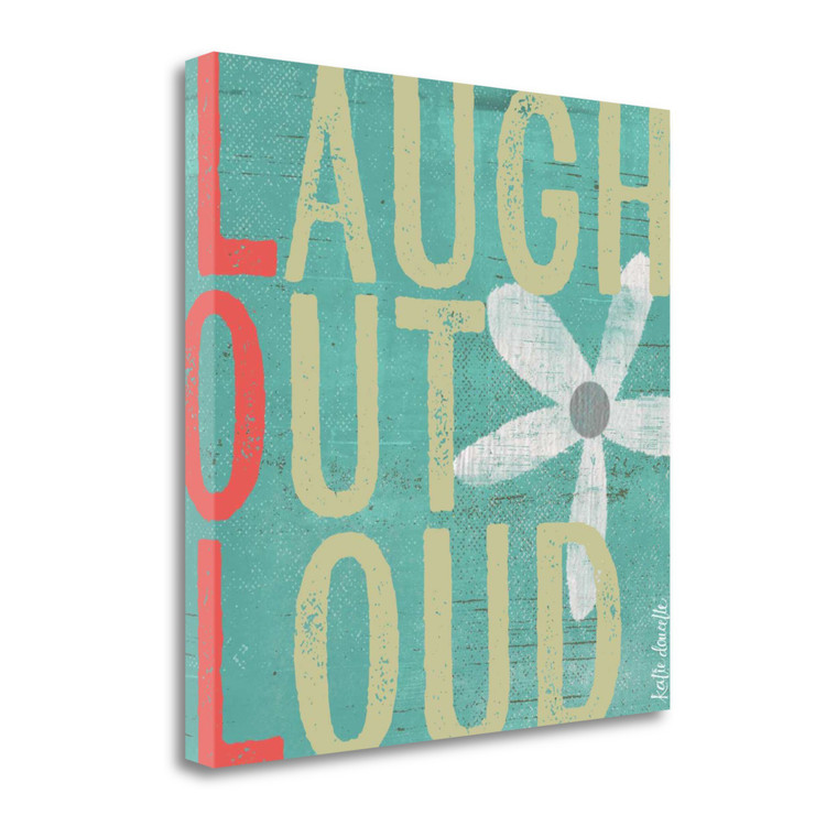 Laugh Out Loud 2 Wrapped Canvas Print Living Room Wall Art - 606114375753