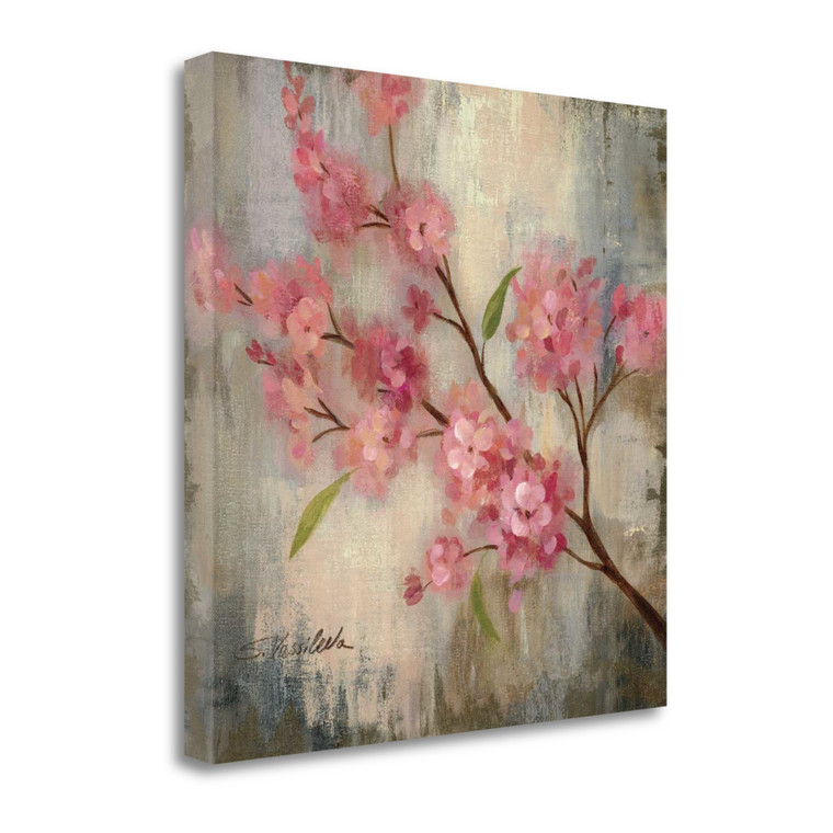 Cherry Blossom II Wrapped Canvas Print Living Room Wall Art - 606114655923