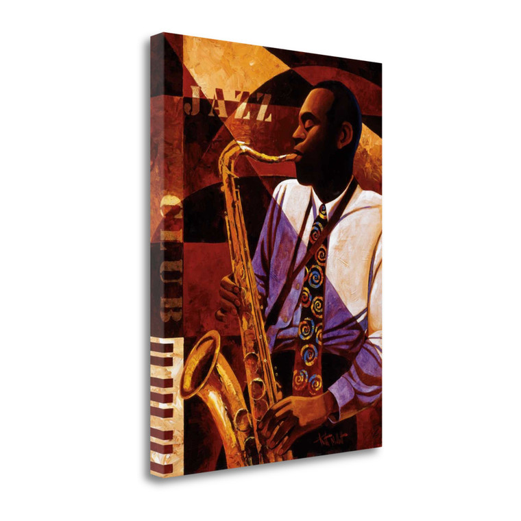 Jazz Club 3 Wrapped Canvas Print Wall Art - 606114250203