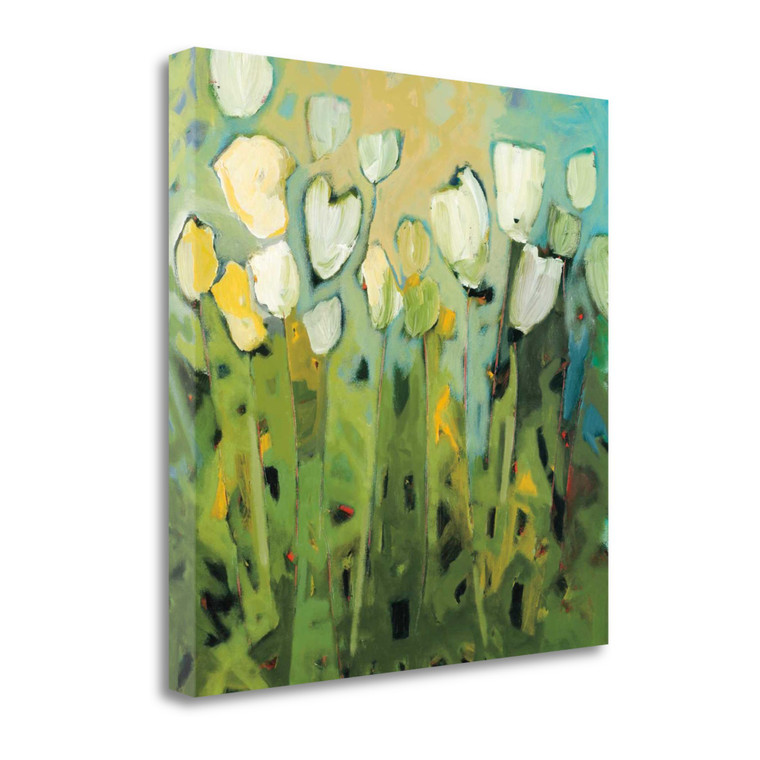 White Tulips I Wrapped Canvas Print Wall Art - 606114207375