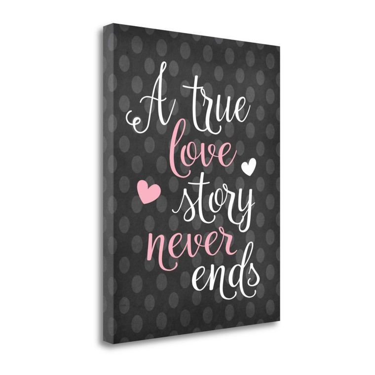 A True Love Story 2 Wrapped Canvas Print Living Room Wall Art - 606114627180