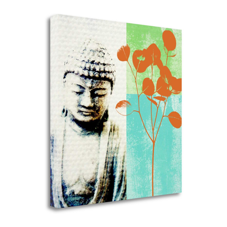 Buddha II Wrapped Canvas Print Living Room Wall Art - 606114383260