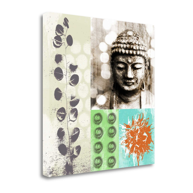 Buddha I Wrapped Canvas Print Living Room Wall Art - 606114383215