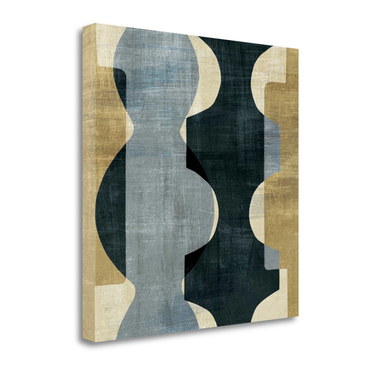 Geometric Deco I Wrapped Canvas Print Living Room Wall Art - 606114434306