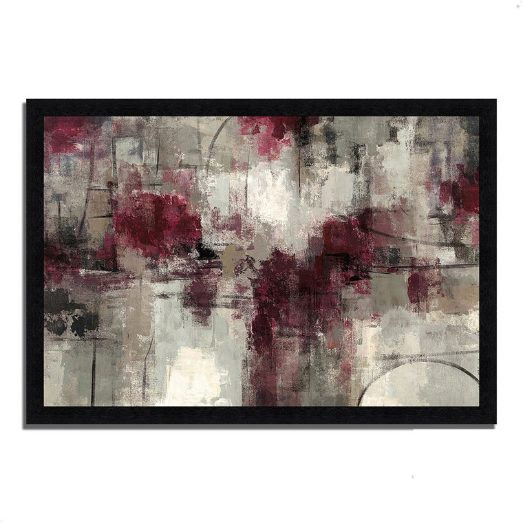 Stone Gardens 5 Black Picture Frame Print Wall Art - 606114236344