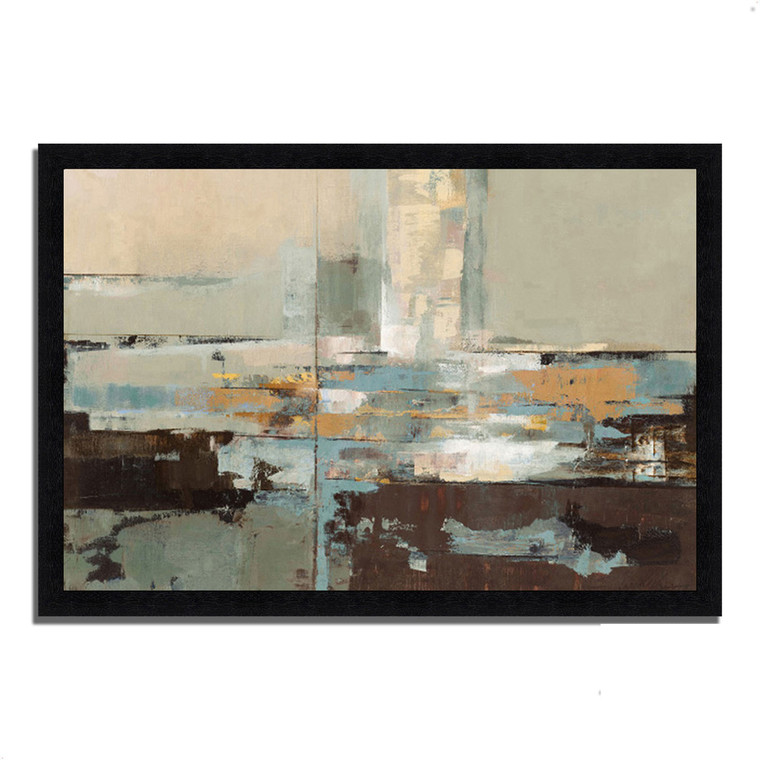 Morning Haze 5 Black Picture Frame Print Wall Art - 606114242208