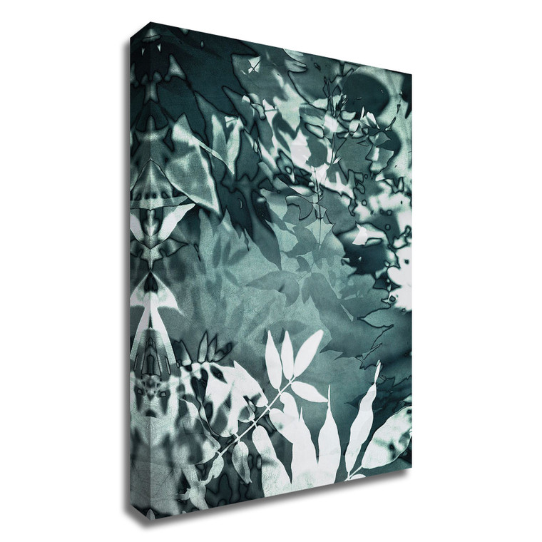 "Abstract Leaves" Wrapped Canvas Print Wall Art - 606114528364