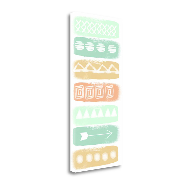 Pattern Stripe I Wrapped Canvas Print Living Room Wall Art - 606114384700