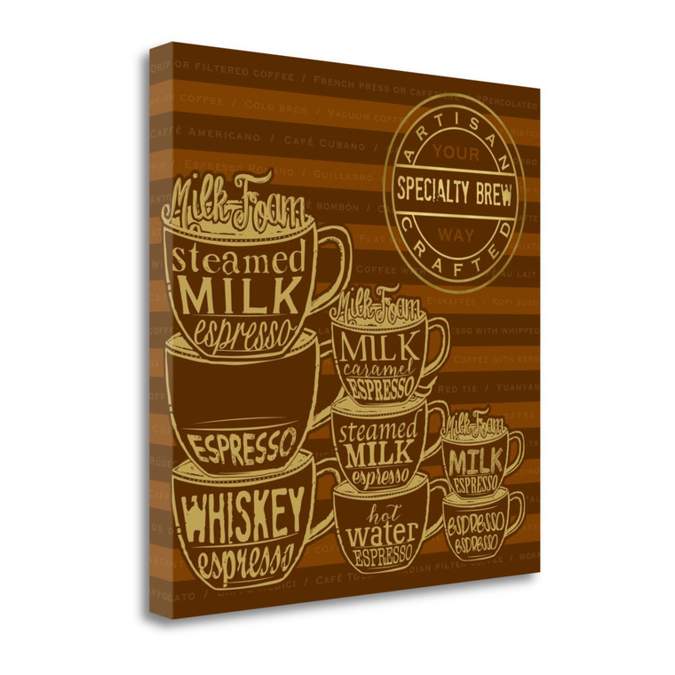 Specialty Brew 3 Wrapped Canvas Print Living Room Wall Art - 606114382690