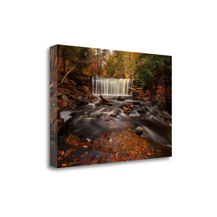 Rushing Water 3 Wrapped Canvas Print Wall Art - 606114319924