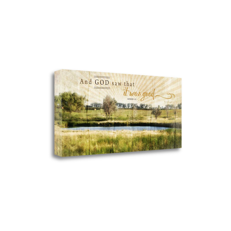 And God Saw That It Was Good 2 Wrapped Canvas Print Living Room Wall Art - 606114367116
