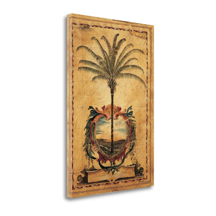 Sunset Palm 1 Wrapped Canvas Print Living Room Wall Art - 606114208693