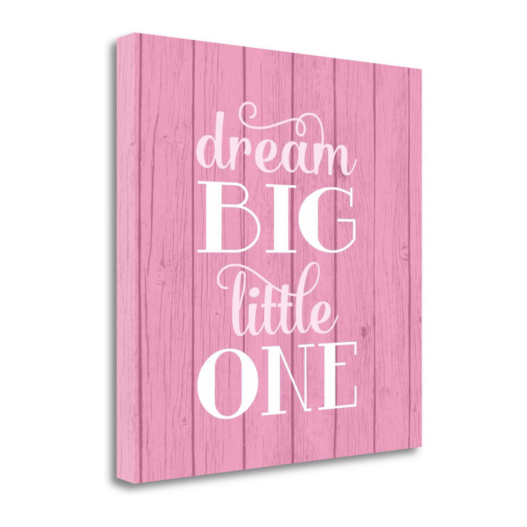 Dream Big Girl 2 Wrapped Canvas Print Living Room Wall Art - 606114625711