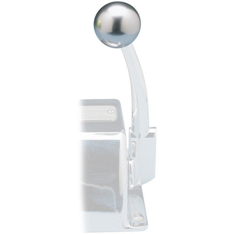 Rupp Control Knob Silver For Morse Controls (3/8-24 Thread) - 784703001068