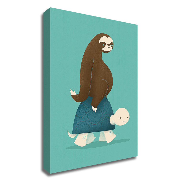"Slow Ride" Wrapped Canvas Print Wall Art - 606114504771