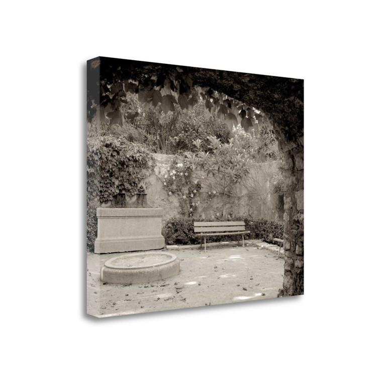 Banc De Jardin 88 Wrapped Canvas Print Wall Art - 606114270867