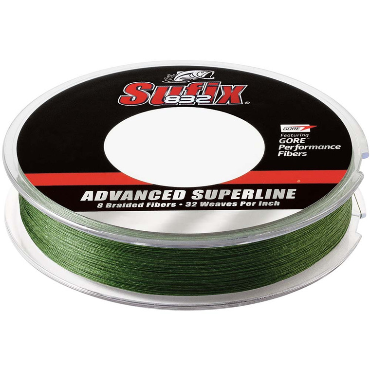 Sufix 832® Advanced Superline® Braid - 10lb - Low-Vis Green - 300 yds - 024777662605