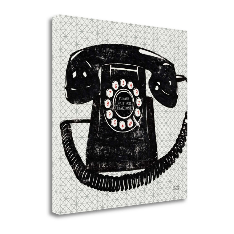 Vintage Analog Phone 1 Wrapped Canvas Print Living Room Wall Art - 606114429197