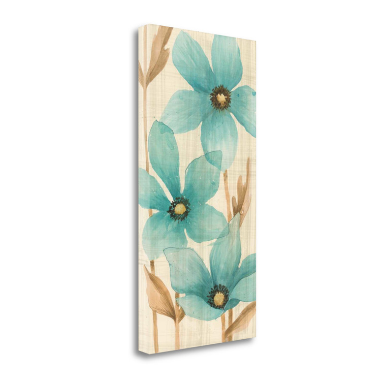 Waterflowers I Wrapped Canvas Print Living Room Wall Art - 606114217459