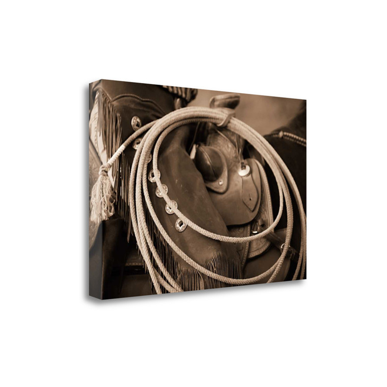 Cowgirls Lasso 2 Wrapped Canvas Print Living Room Wall Art - 606114303992
