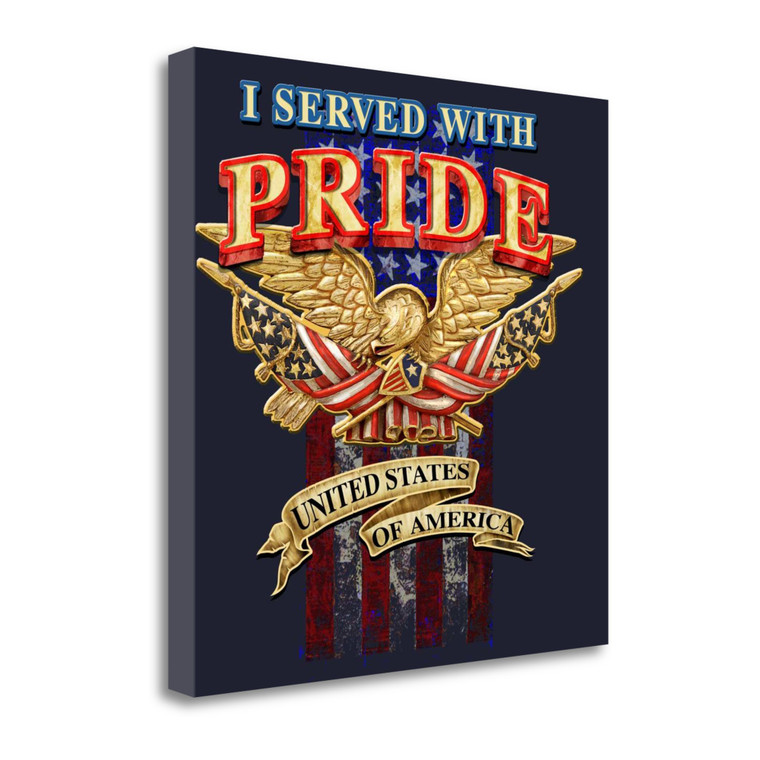 Pride 3 Wrapped Canvas Print Living Room Wall Art - 606114338536