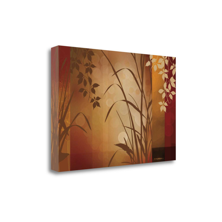 Flaxen Silhouette 4 Wrapped Canvas Print Wall Art - 606114197232