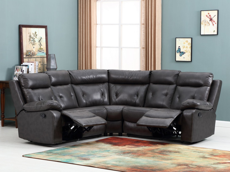 80" X 80" X 40" Dark Gray Sectional - 4512839470795