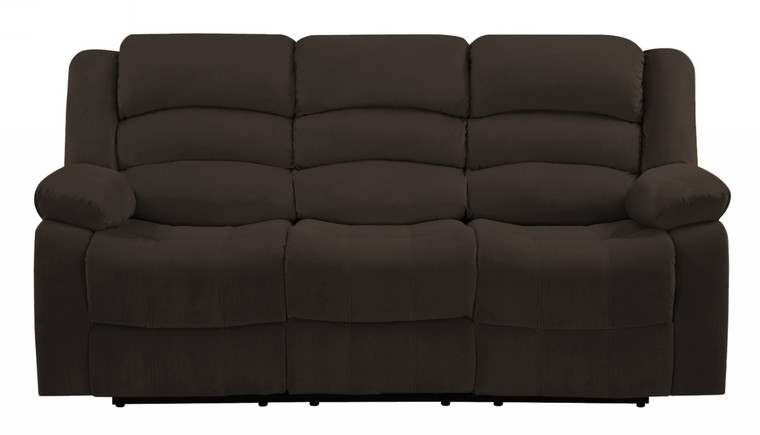 40" Contemporary Brown Fabric Sofa - 4512822742939