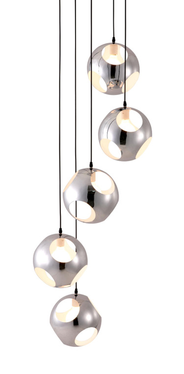 Modern Chrome Asteroid Ceiling Lamp - 808230020894