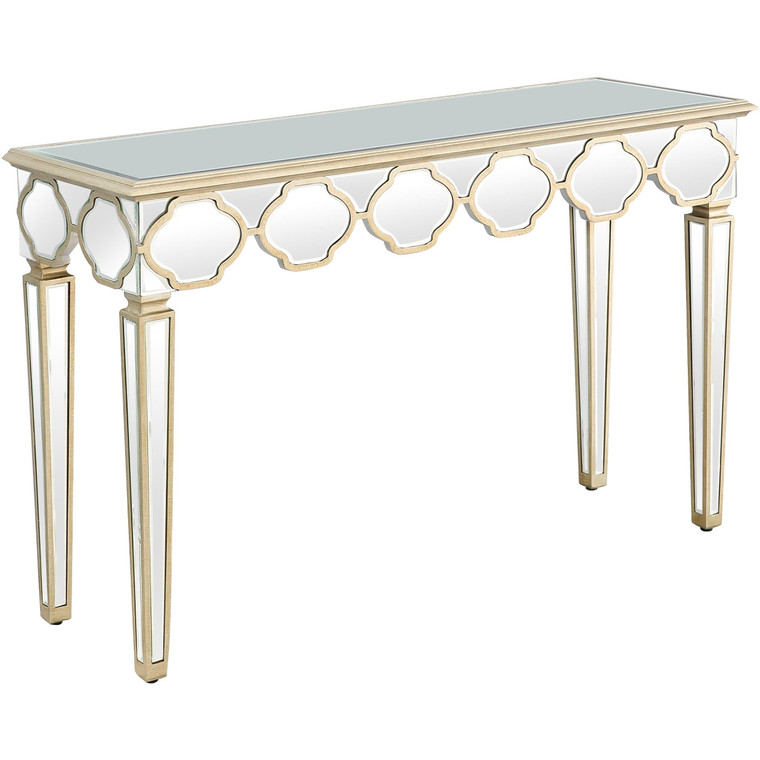 Scalloped Edge Console Table - 808230069992