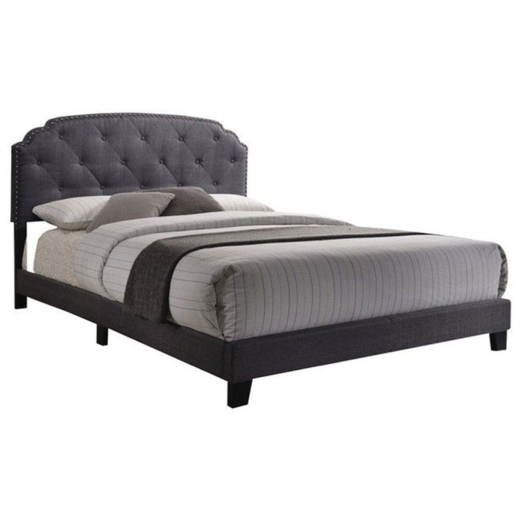 83" X 64" X 50" Queen Gray Fabric Bed - 4512839647869