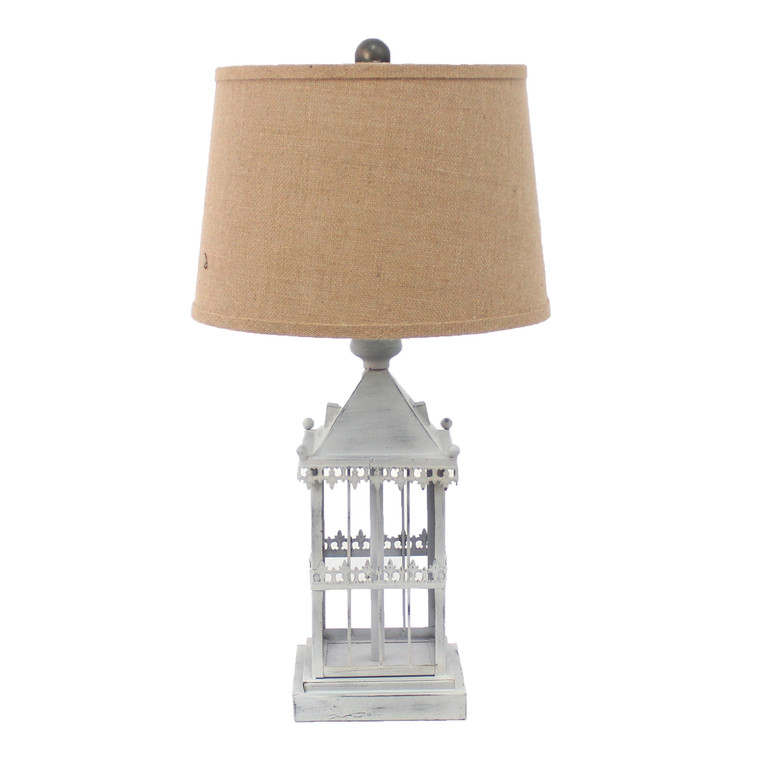15 X 12 X 25.75 Gray Country Cottage Castle - Table Lamp - 689805006648