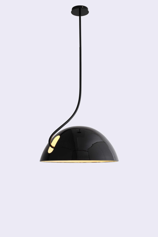 19" X 19" X 40.5" Black Aluminum Pendant Lamp - 4512839465005