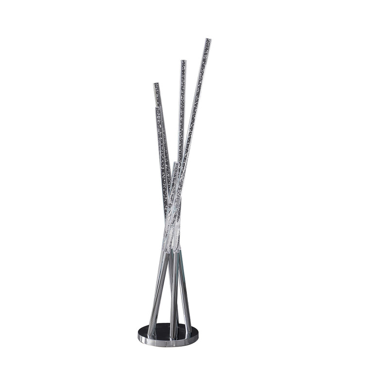 49" Chrome Five Light LED Tubular Contemporary Floor Lamp - 606114647126
