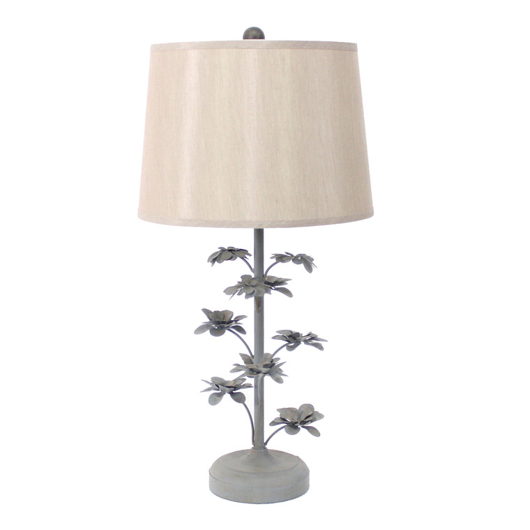 8 X 12 X 28 Gray Rustic Flowering Tree - Table Lamp - 689805006068