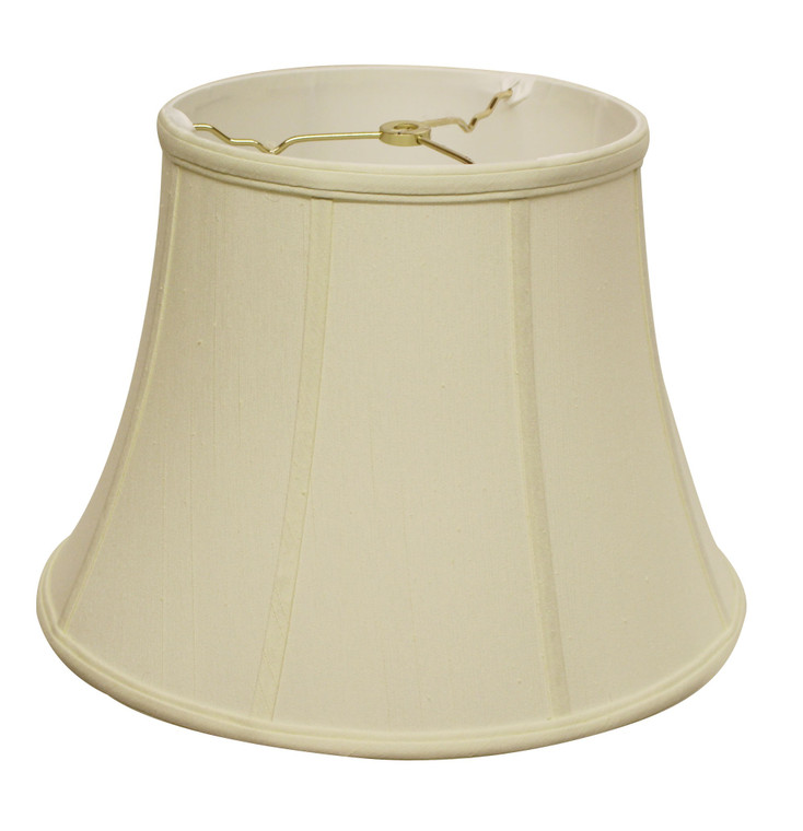 16" Ivory Altered Bell Monay Shantung Lampshade - 606114552970