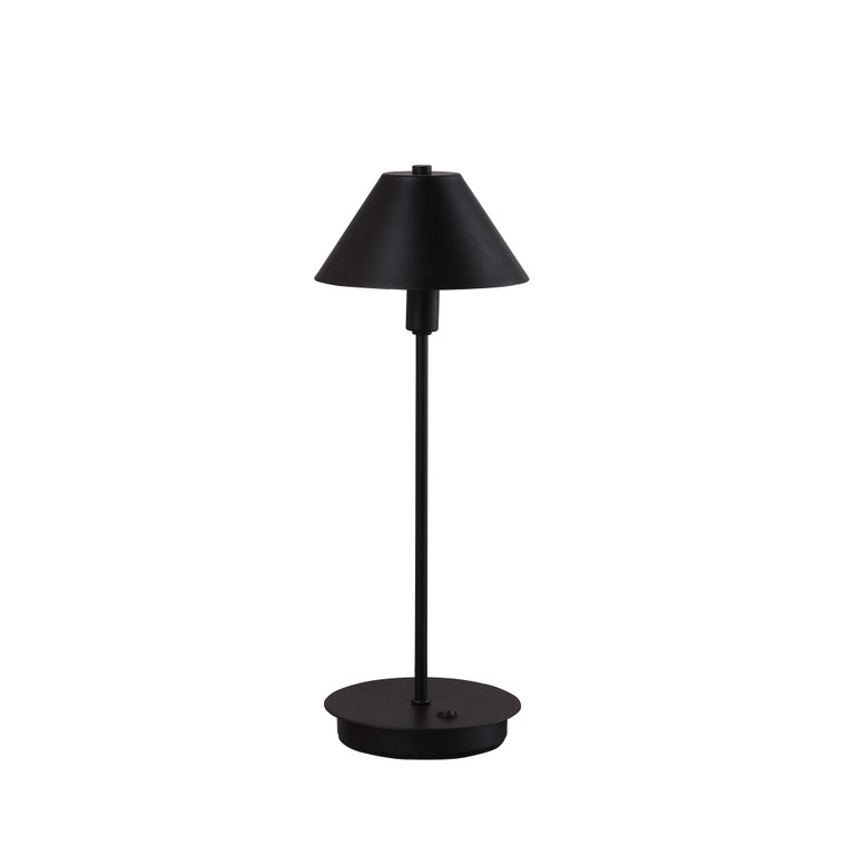 18” Industrial Matte Black Nickel Table Lamp - 606114544517