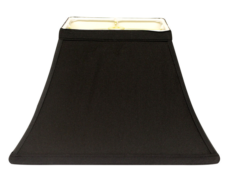 Black Shantung Silk Bell Lamp Shade