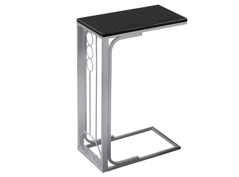 16" x 9" x 24.5" BlackSilver MDF and Metal Accent Table - 4512822772660